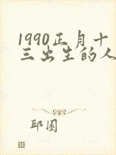 1990正月十三出生的人命运