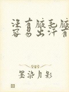 没有腋毛腋下更容易出汗有味道