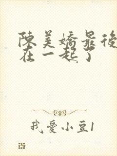 陈美娇最后和谁在一起了