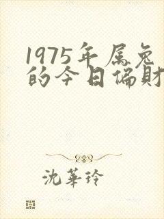 1975年属兔的今日偏财运