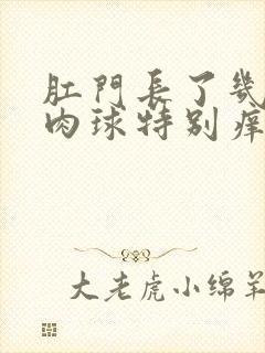 肛门长了几个小肉球特别痒,怎么回事