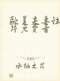 欧美夫妻性生活片免费看封面