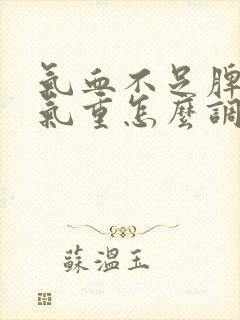 气血不足脾虚湿气重怎么调理