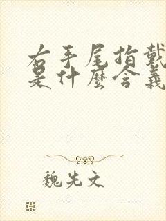 右手尾指戴戒指是什么含义