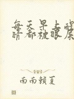 每天早上醒来眼睛都被眼屎糊住了