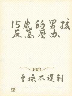 15岁的男孩逆反怎么办