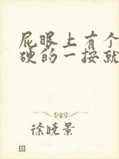 屁眼上有个包硬硬的一按就疼