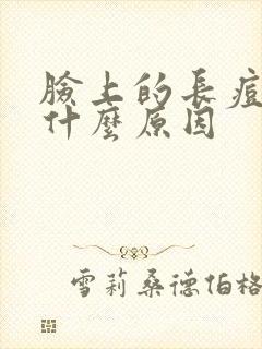 脸上的长痘痘是什么原因