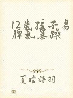 12岁孩子易怒脾气暴躁