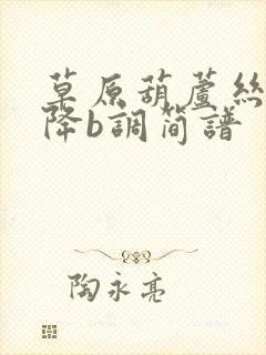 草原葫芦丝独奏降b调简谱