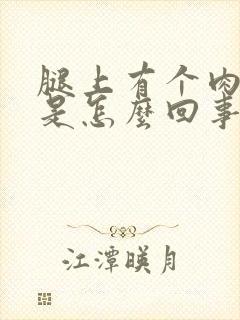 腿上有个肉疙瘩是怎么回事