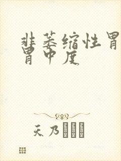 非萎缩性胃炎全胃中度封面