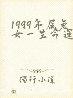 1999年属兔女一生命运封面