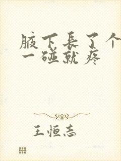 腋下长了个肿块一碰就疼