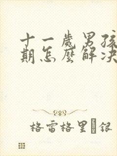 十一岁男孩叛逆期怎么解决