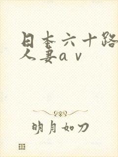 日本六十路垂乳人妻aⅴ