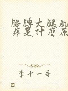 胳膊大腿肌肉酸疼是什么原因引起的