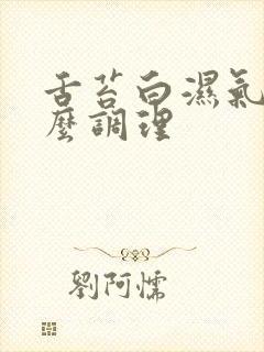 舌苔白湿气重怎么调理封面