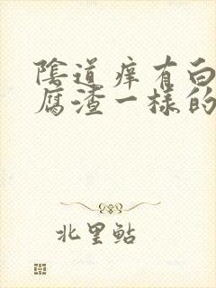 阴道痒有白色豆腐渣一样的东西