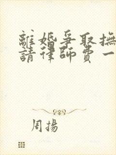 离婚争取抚养权请律师费一般是多少钱