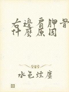 右边肩胛骨缝痛什么原因