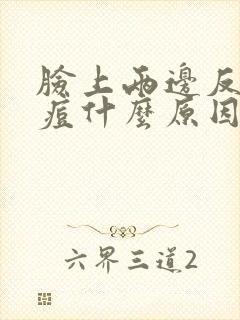 脸上两边反复痘痘什么原因封面