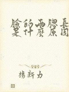 脸的两腮长痘痘是什么原因