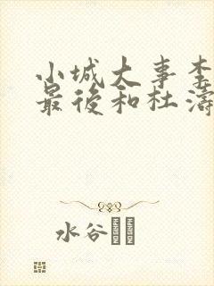 小城大事李秋萍最后和杜涛在一起了吗