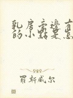 乳房旁边有红色的小点是怎么回事?