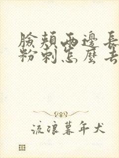 脸颊两边长闭口粉刺怎么去除