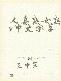 人妻熟女熟女av中文字幕