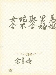 女蛇与男马属相合不合婚姻