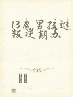 13岁男孩进入叛逆期办