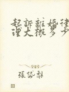 起诉离婚律师代理大概多少钱