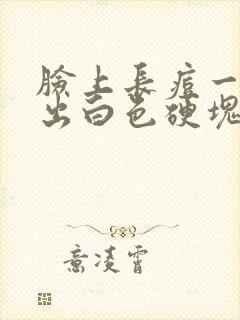 脸上长痘一挤就出白色硬块封面