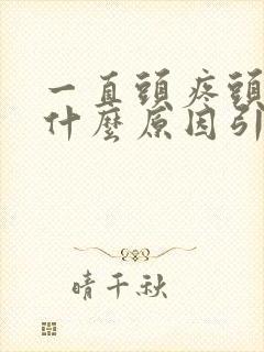 一直头疼头晕是什么原因引起的