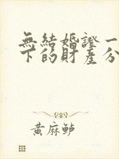 无结婚证一方名下的财产分割封面