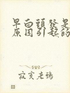 早白头发是什么原因引起的