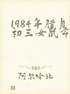 1984年腊月初三女鼠命运怎样