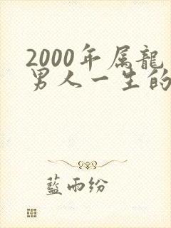 2000年属龙男人一生的命运