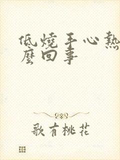 低烧手心热是怎么回事封面