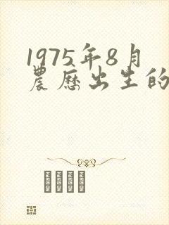 1975年8月农历出生的命运