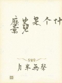 历史是个什么玩意儿