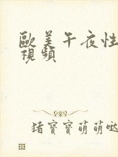 欧美午夜性生活视频封面