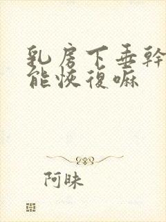 乳房下垂干瘪还能恢复嘛