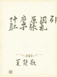 什么原因引起来肚子胀气封面