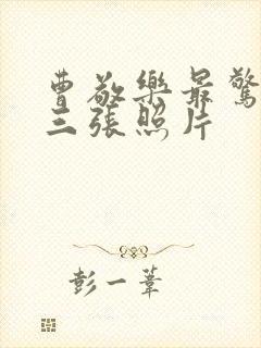 曹敬乐最惊艳的三张照片