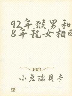 92年猴男和88年龙女相配吗