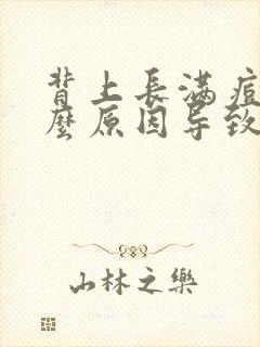 背上长满痘痘什么原因导致的