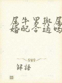 属牛男与属蛇女婚配合适吗